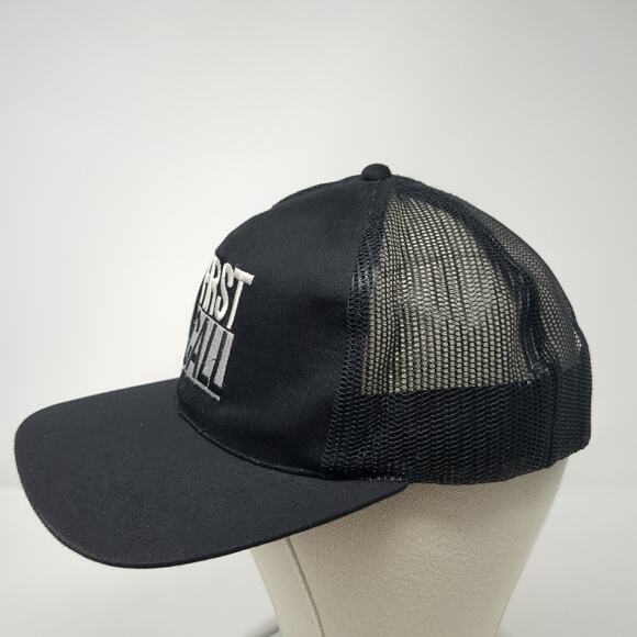 First Call Snapback Trucker Hat Black OS Adjustable Embroidered Team O'Reilly - Picture 3 of 9